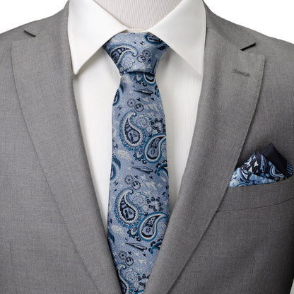 Star Wars - Vader Blue Tonal Paisley Men's Tie Image 2