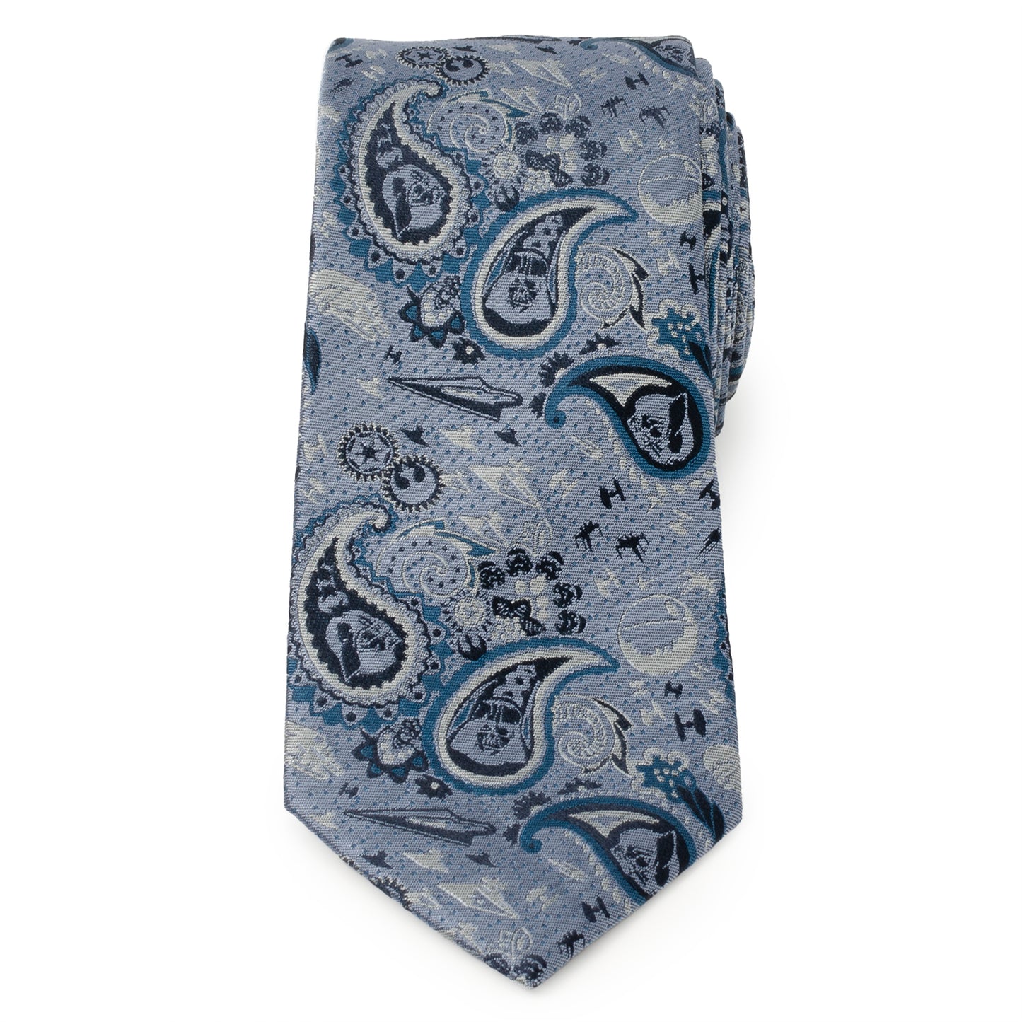 Star Wars - Vader Blue Tonal Paisley Men's Tie Image 3