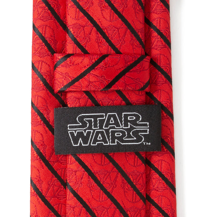 Vader Red Stripe Men's Tie Image 6