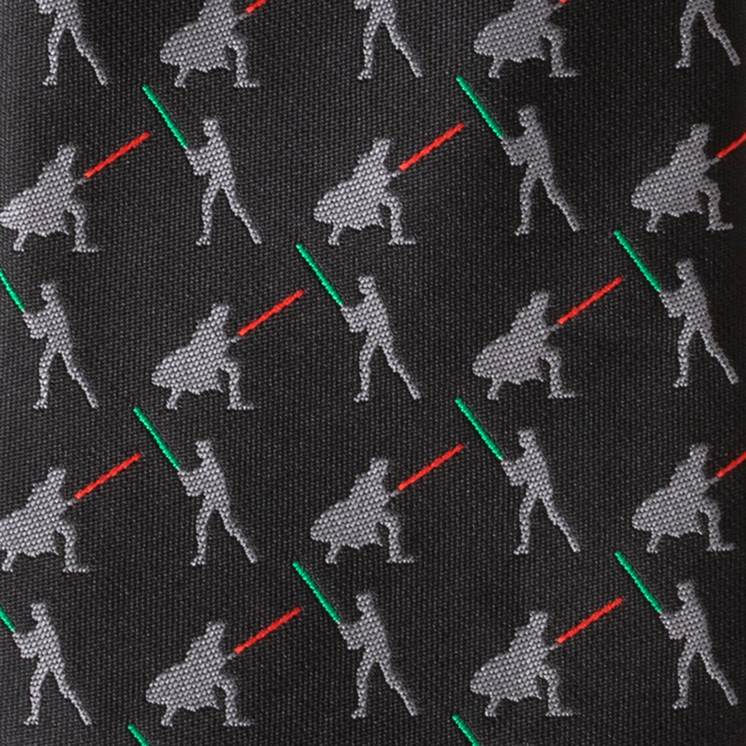 Vader v. Luke Battle Lightsaber Black Mens Tie Image 5