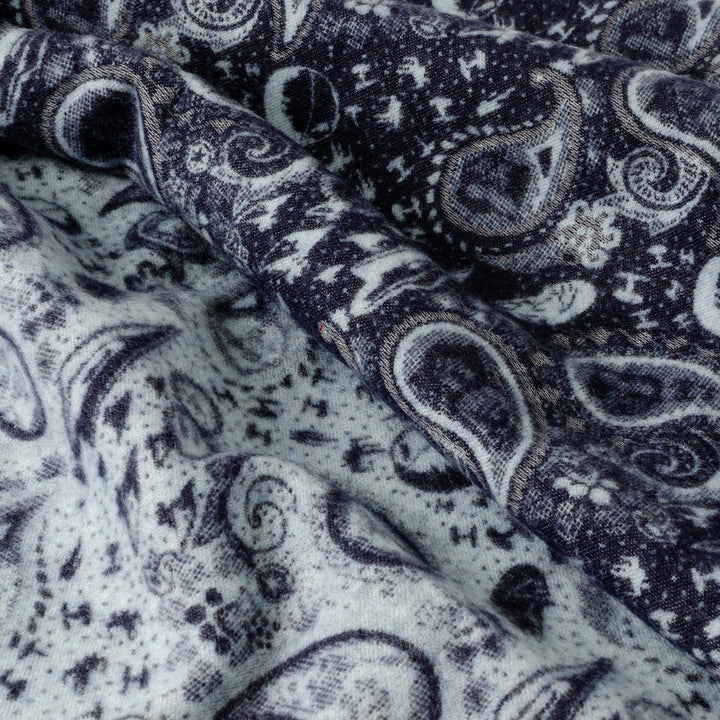 Vader Paisley Blue and Gray Scarf Image 4