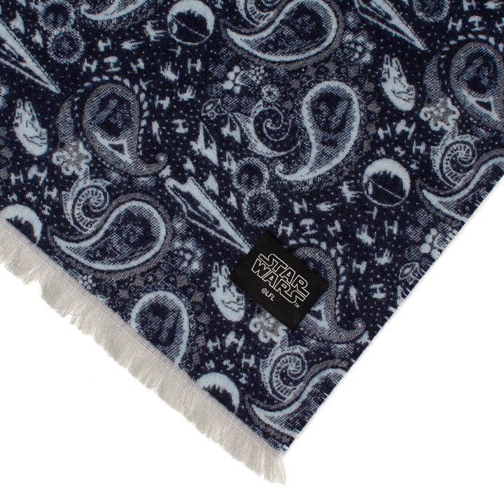 Vader Paisley Blue and Gray Scarf Image 5