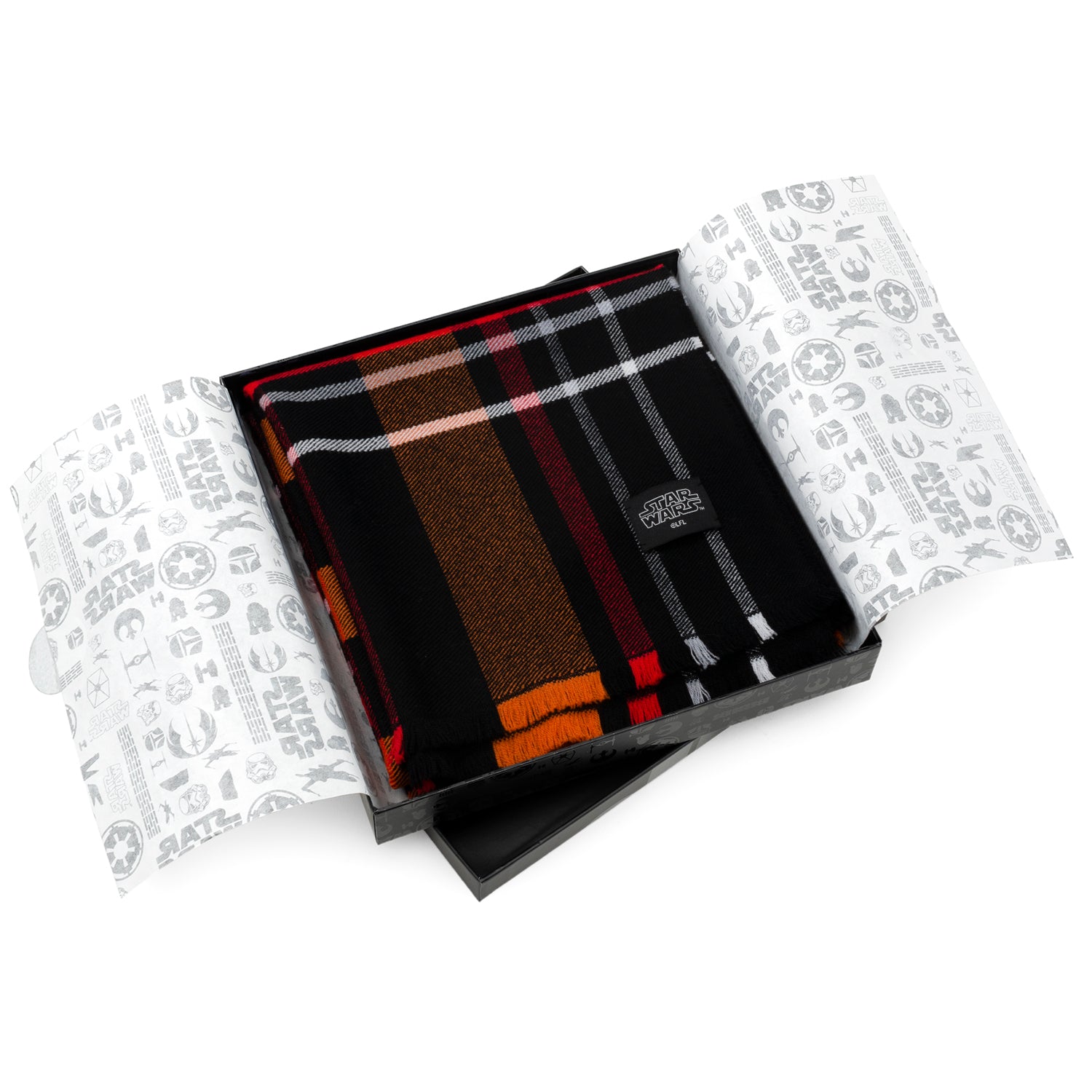 Darth Vader Black Tartan Scarf
 Image 6