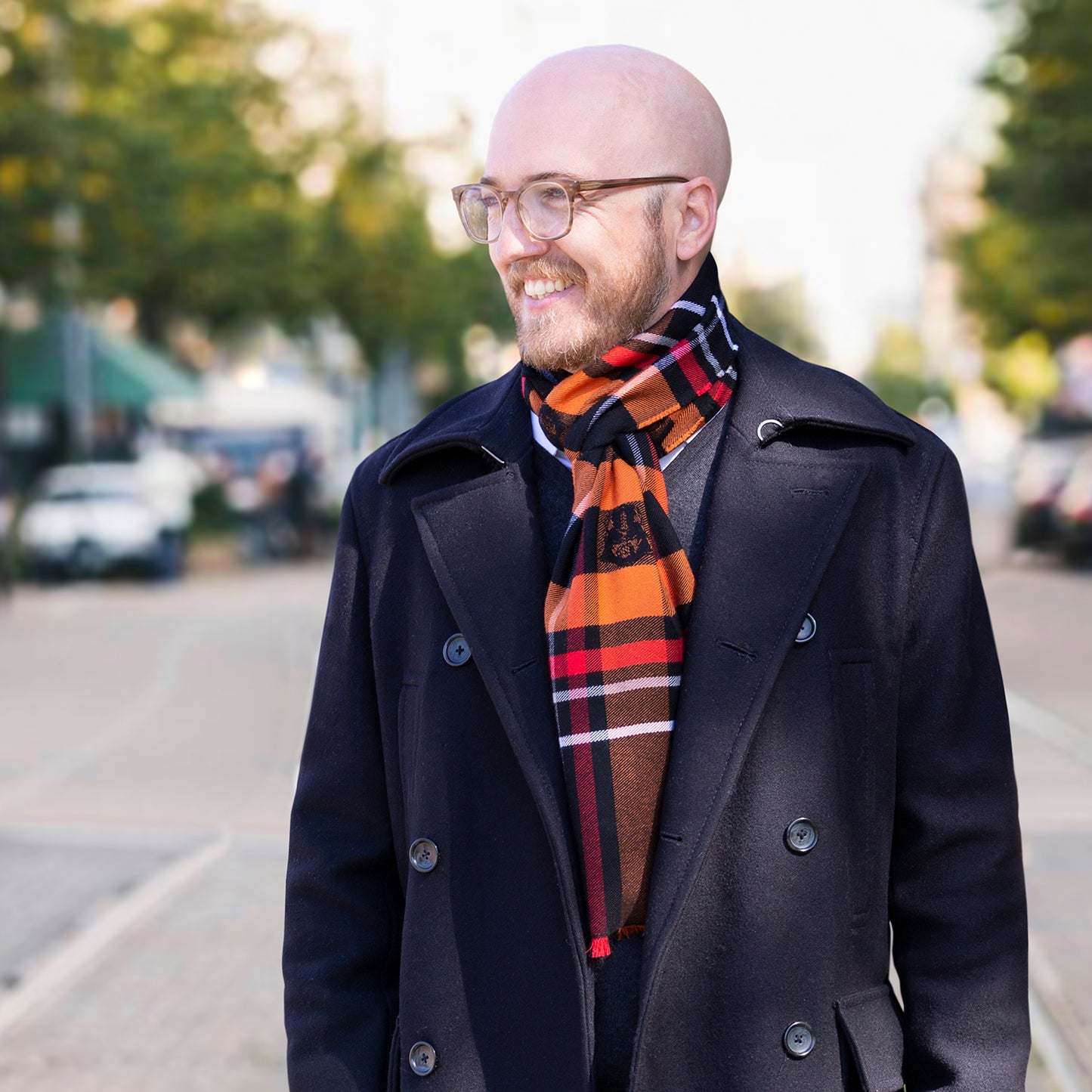 Darth Vader Black Tartan Scarf
 Image 7