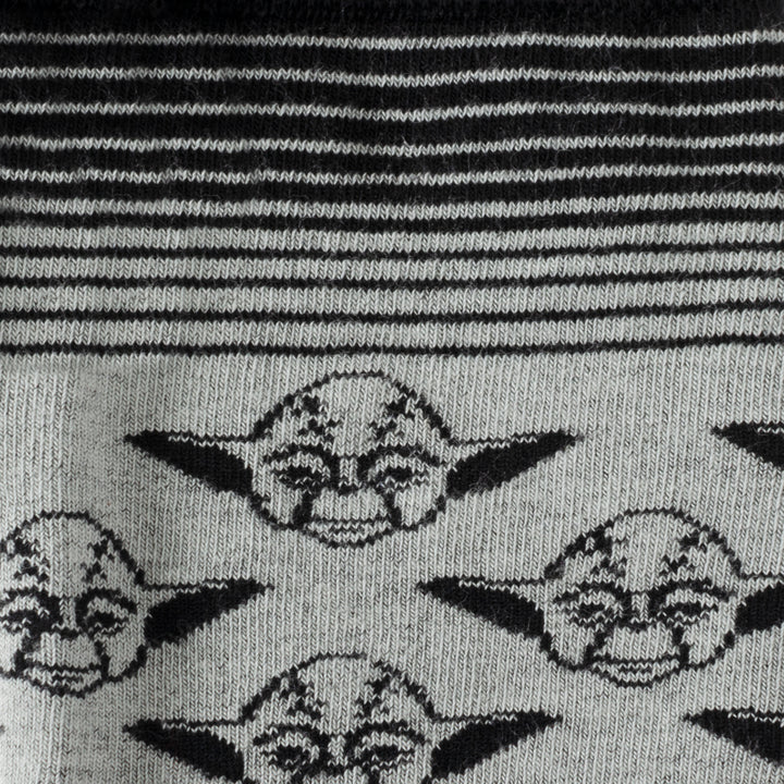Yoda Gray Black Ombre Stripe Socks Image 3