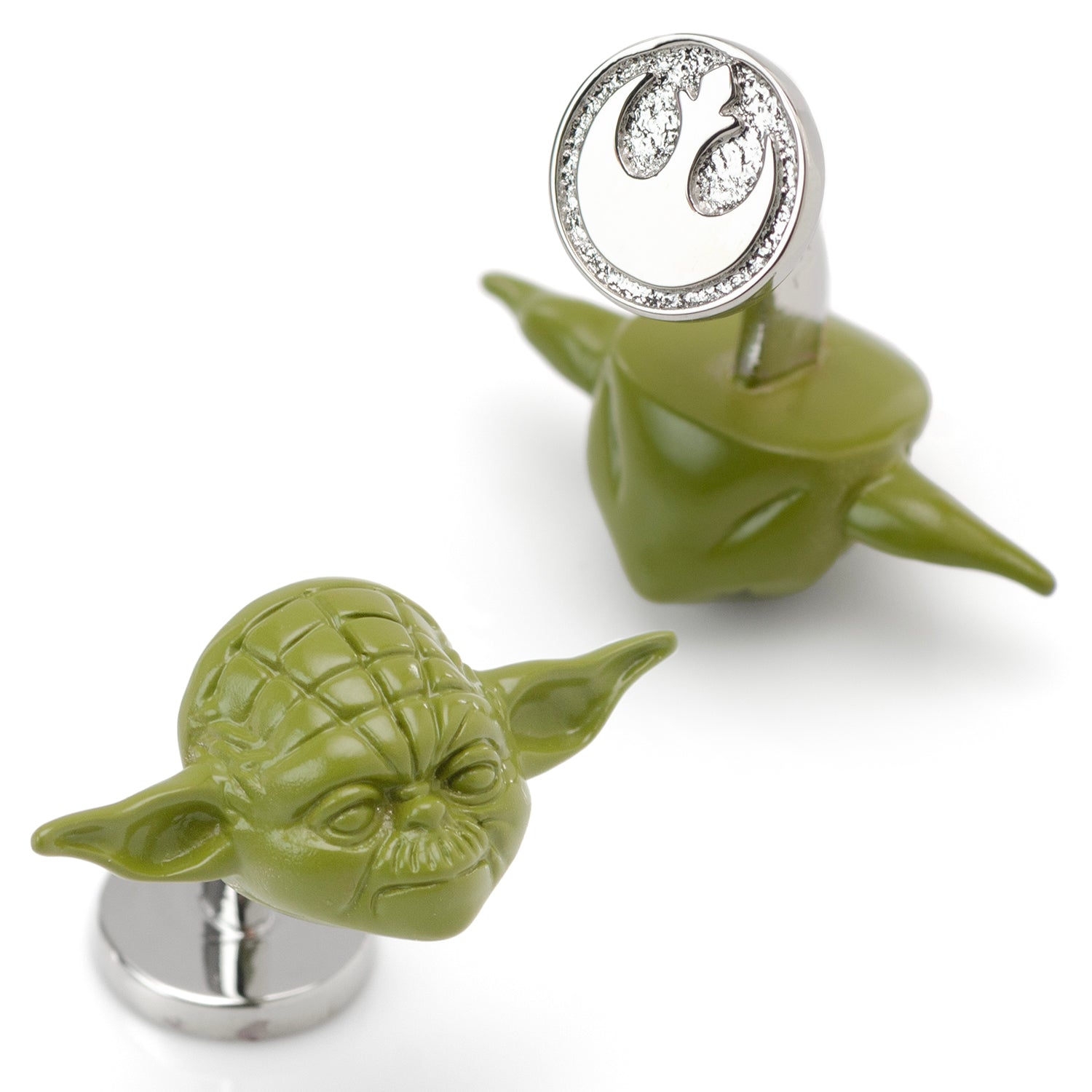 3D Yoda Cufflinks Image 3