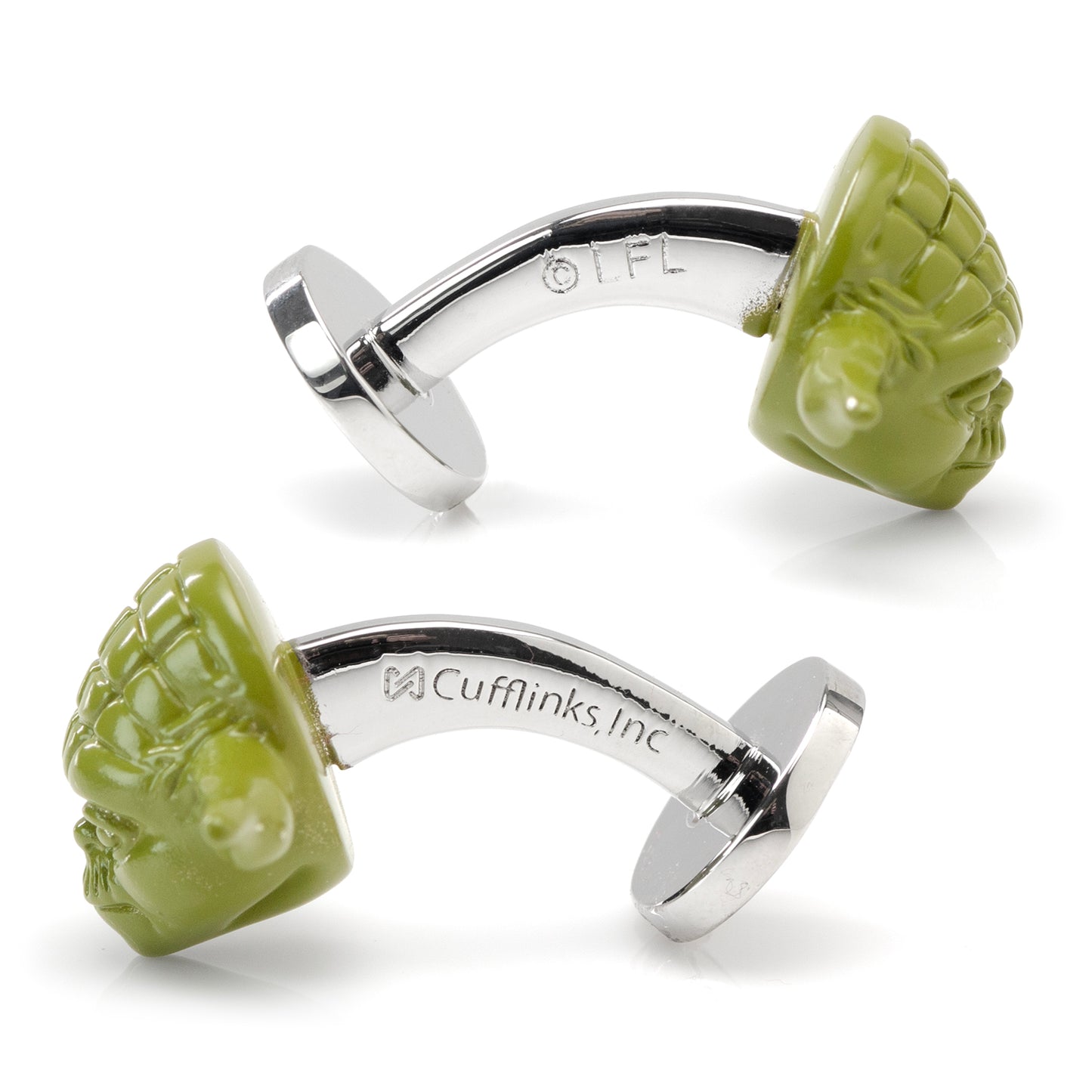 3D Yoda Cufflinks Image 4