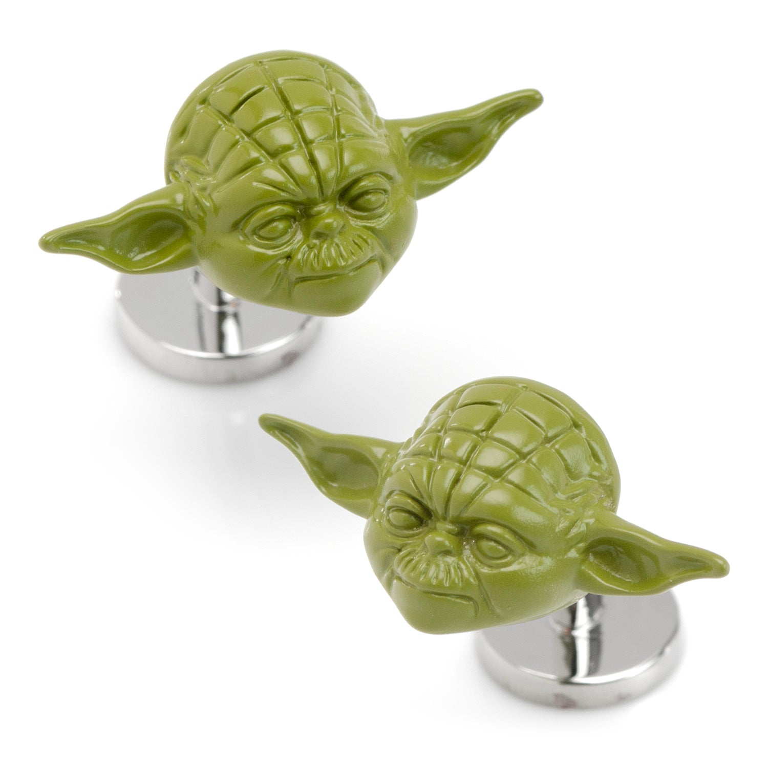 3D Yoda Cufflinks Image 1