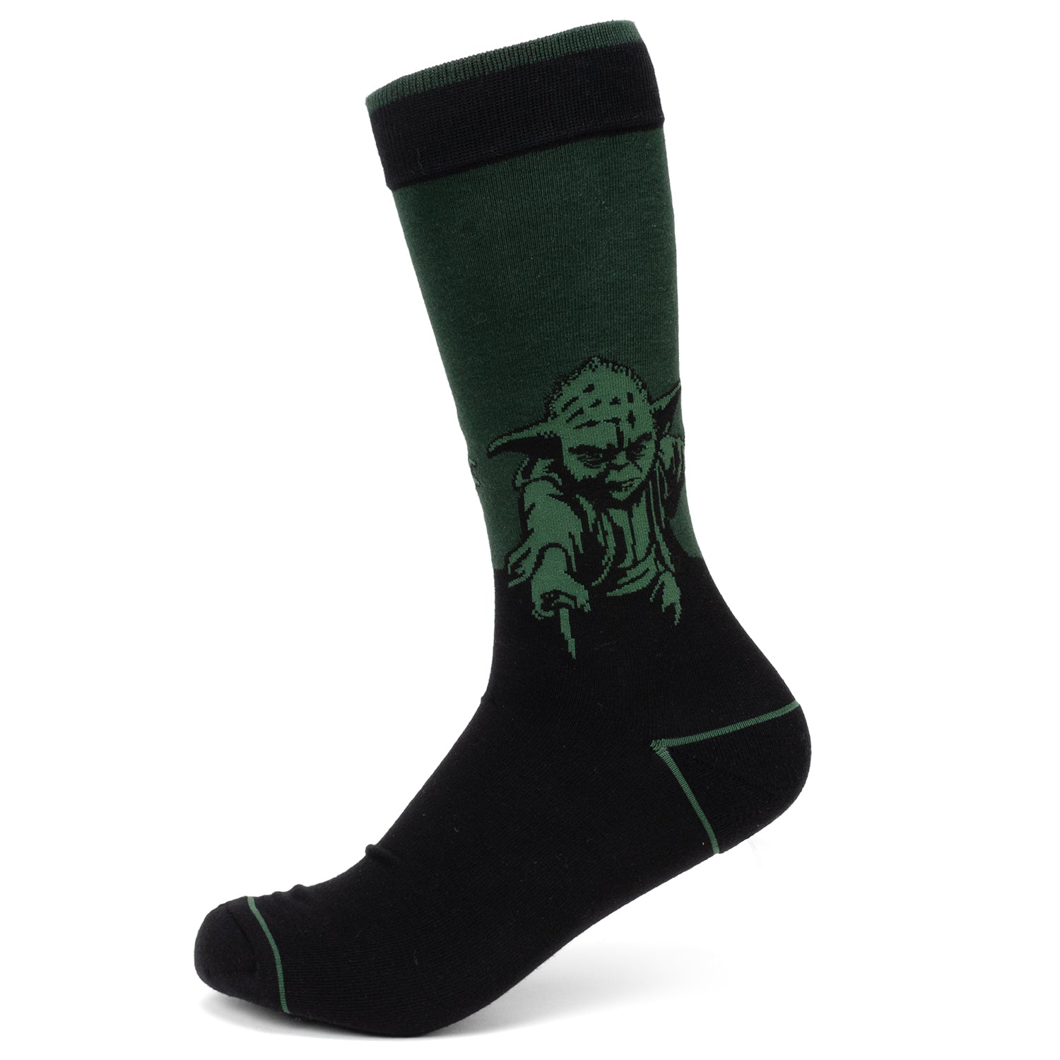 Star Wars Yoda Green Dress Socks and Jedi Order Crest Lapel Pin Gift Set Image 3