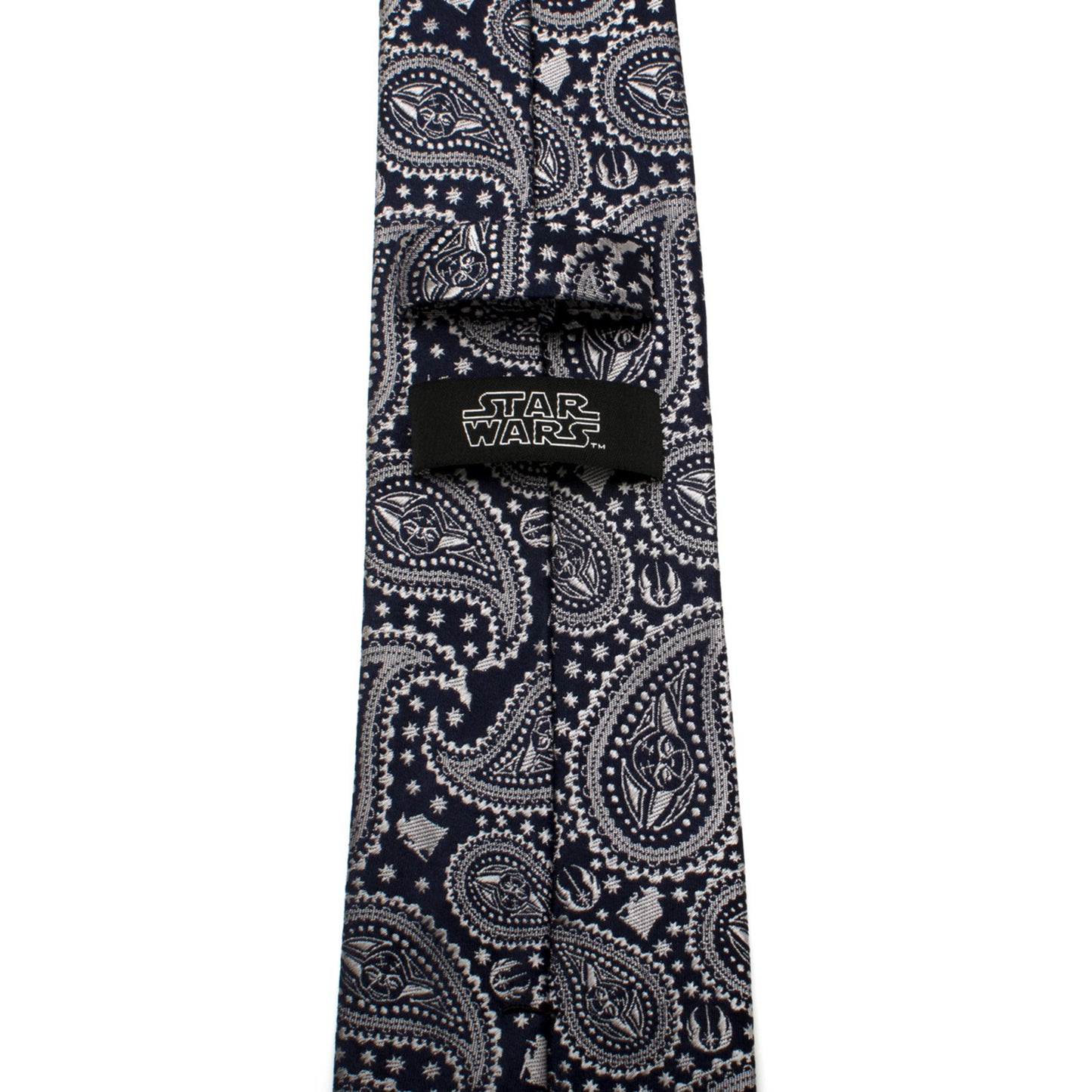 Yoda Navy Paisley Mens Tie Image 4