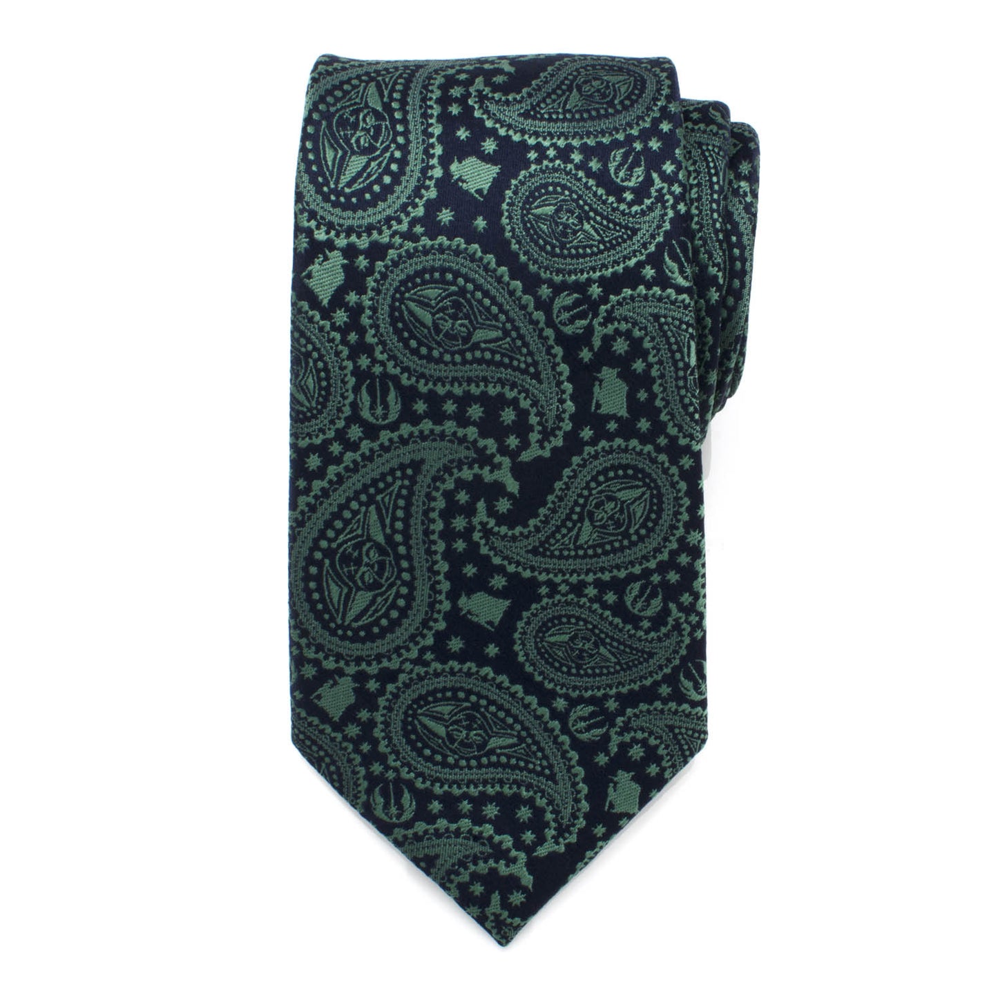 Yoda Green Paisley Mens Tie Image 3