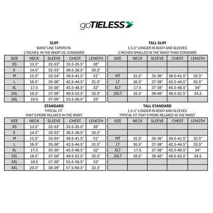 goTIELESS Ultimate Dress Shirt (Navy)