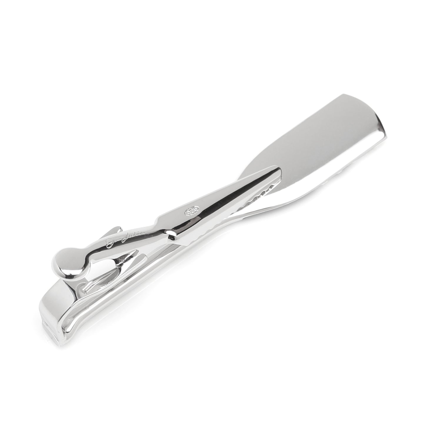 Sterling Crew Oar Chevron Pattern Tie Bar Image 3