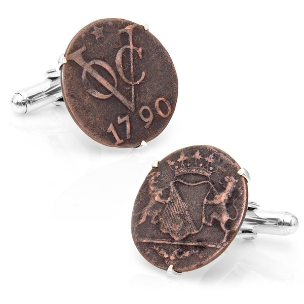 VOC Dutch East India Company Coin Cufflinks Image 1