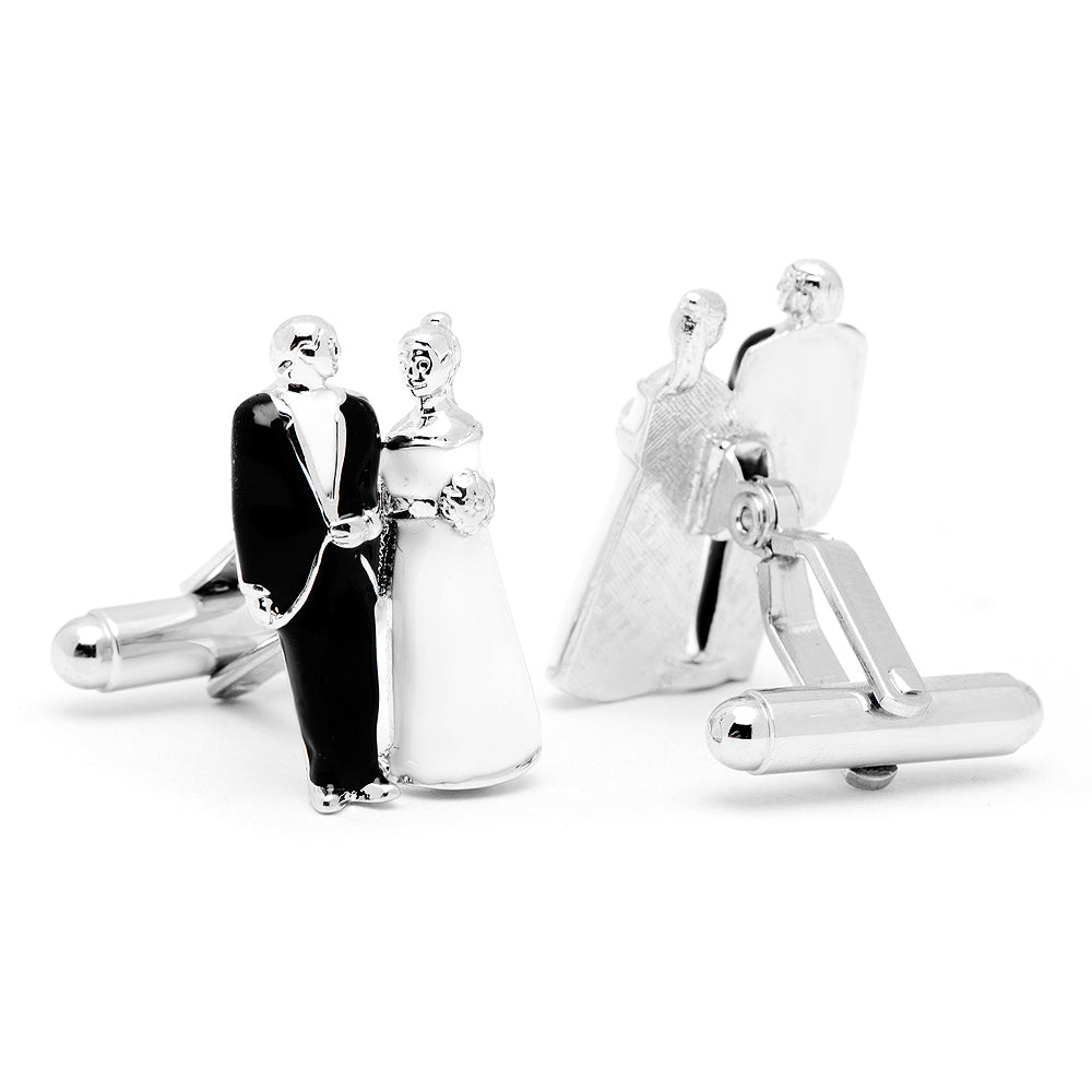 Bride and Groom Cufflinks Image 2