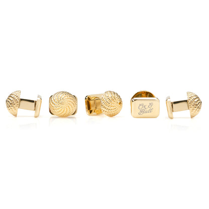 VDP 3D Colony Gold Stainless Studs Image 3