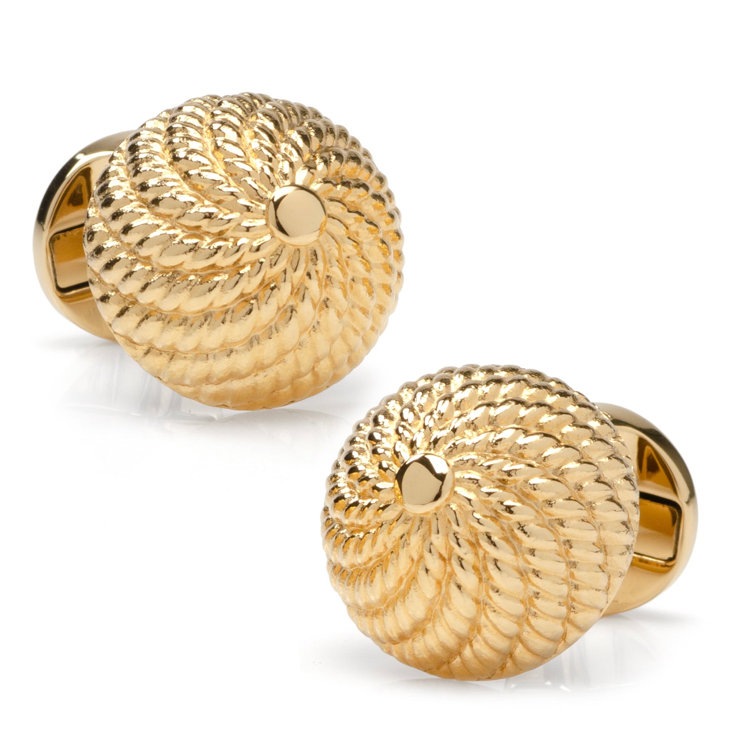 VDP 3D Colony Gold Stainless Cufflinks Image 1