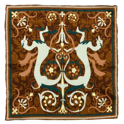 VDP Biltmore Renaissance Revival Brown Pocket Square Image 1