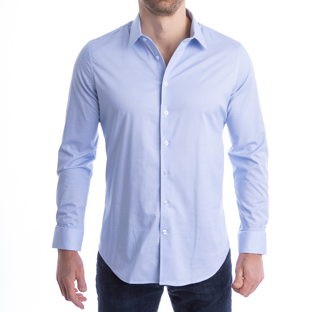goTIELESS Ultimate Dress Shirt (Blue Diamond)