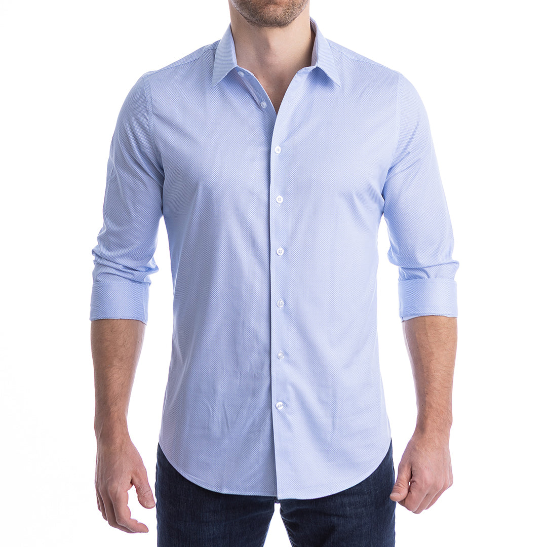 goTIELESS Ultimate Dress Shirt (Blue Diamond)