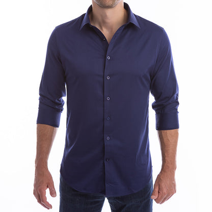 goTIELESS Ultimate Dress Shirt (Navy)