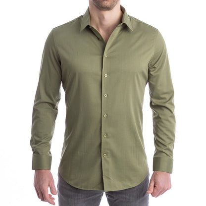 goTIELESS Ultimate Dress Shirt (Army Green)