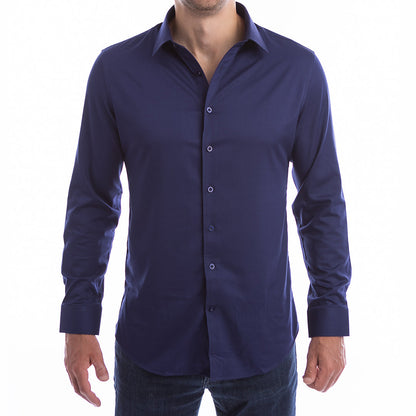 goTIELESS Ultimate Dress Shirt (Navy)