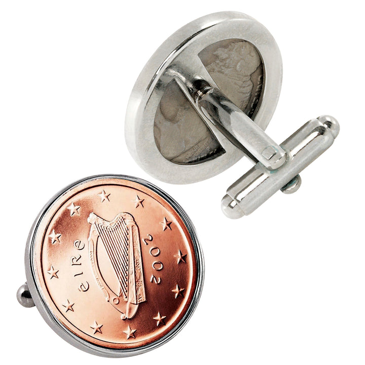 Irish 2 Euro Coin Cufflinks Image 4