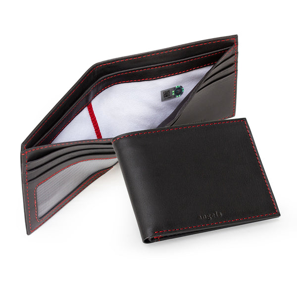 Rico Laser-Engraved Brown Tri-fold Wallet - LA Kings