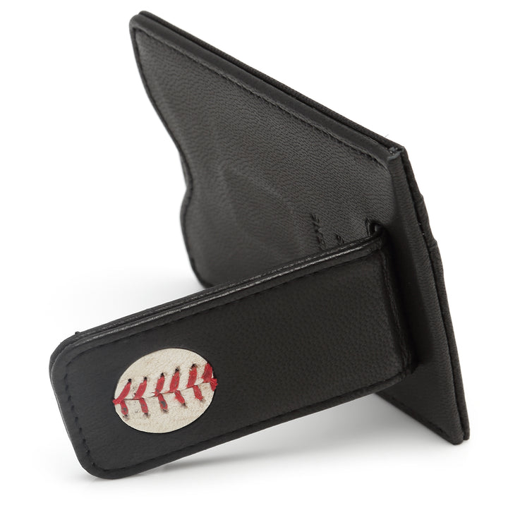 Philadelphia Phillies Game Used Baseball Money Clip Wallet Image 3