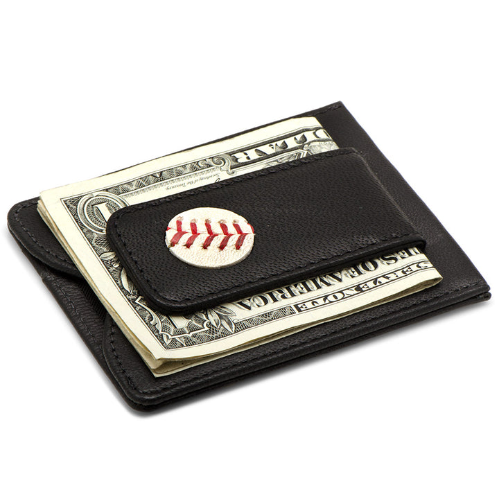 Philadelphia Phillies Game Used Baseball Money Clip Wallet