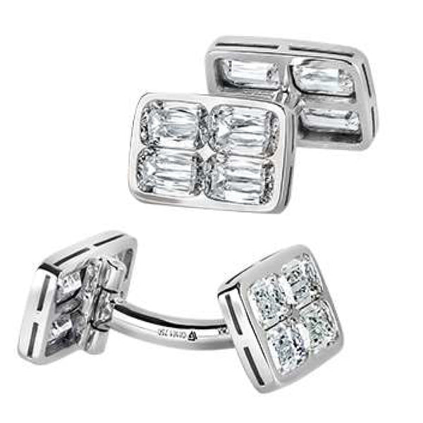 Jacob & Co. Diamond Cufflinks with Ashoka Cut Diamond Image 1