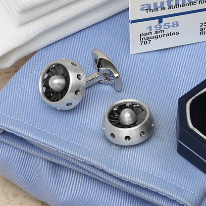 Jet Turbine Engine Cufflinks Image 3