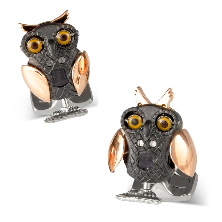 Mechanical Owl Cufflinks Image 1