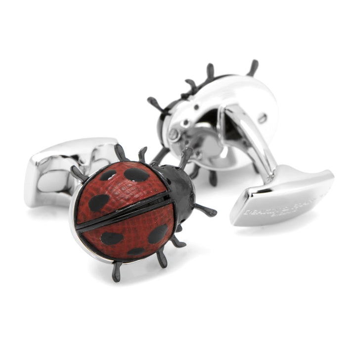 Moving Ladybug Cufflinks Image 2
