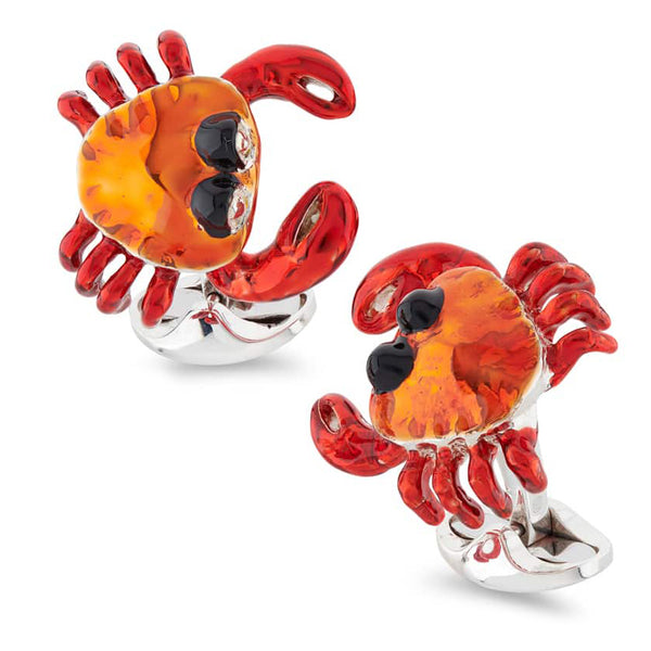 Sterling Silver Crab Cufflinks Image 1