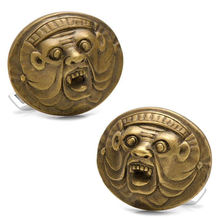 Bruxellois Demon Bronze and Sterling Silver Cufflinks Image 1