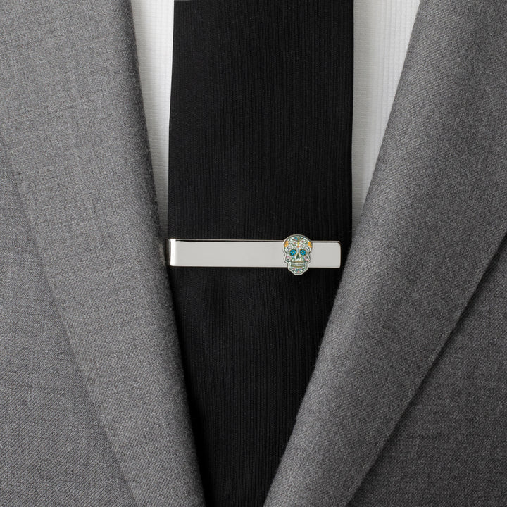 Day of the Dead Skull Tie Bar Image 2