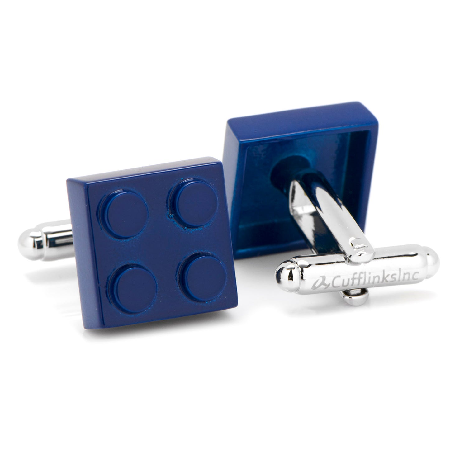 Blue Building Block Cufflinks Image 2