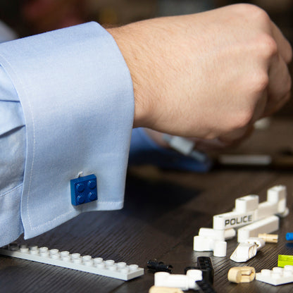 Blue Building Block Cufflinks Image 5