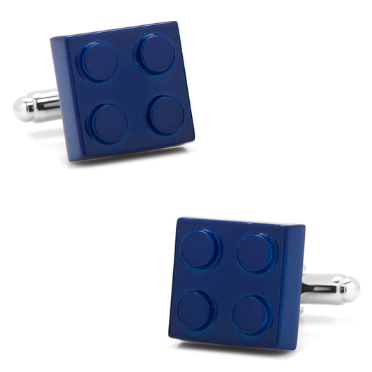 Blue Building Block Cufflinks Image 1