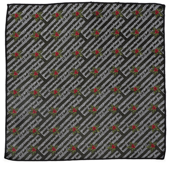 Music Holly Note Pocket Square Image 1