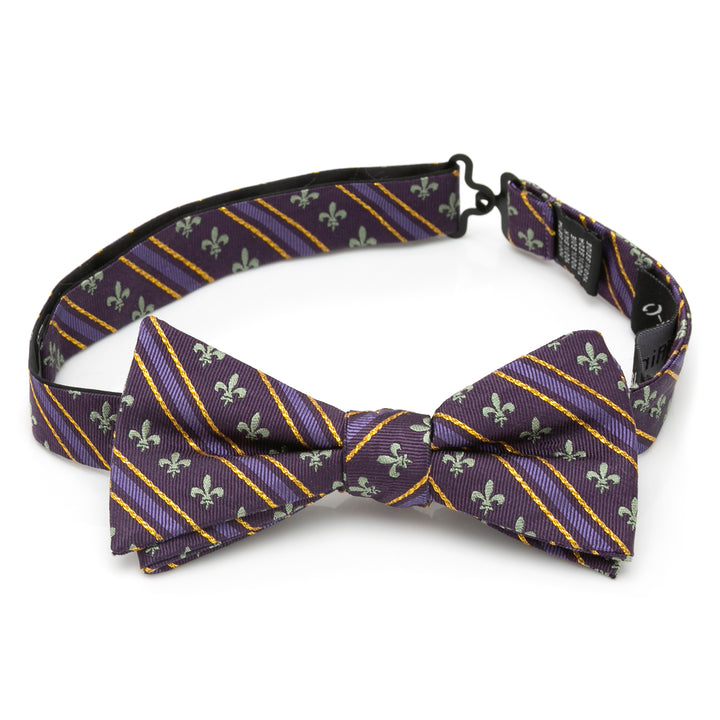 Mardi Gras Stripe Bow Tie Image 4
