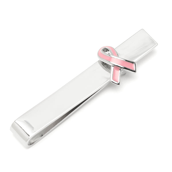 Pink Ribbon Tie Bar Image 1