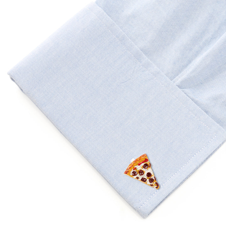 3D Pizza Slice Cufflinks Image 3