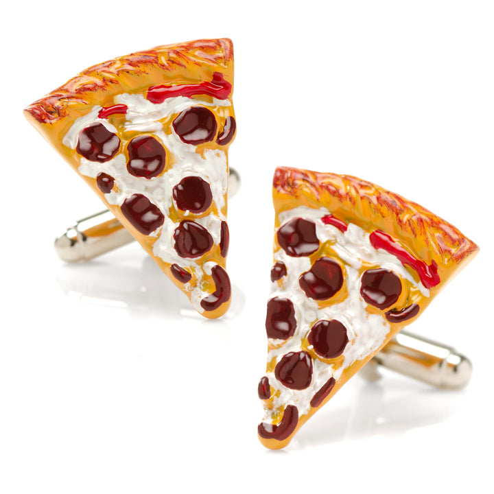3D Pizza Slice Cufflinks Image 1