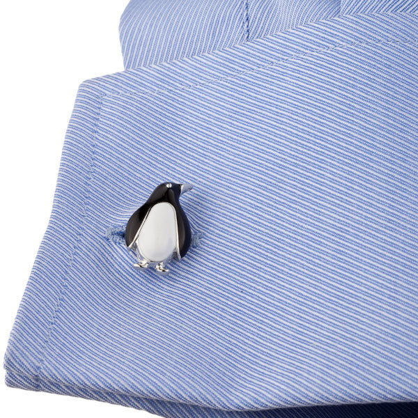 Enamel Penguin Cufflinks Image 2