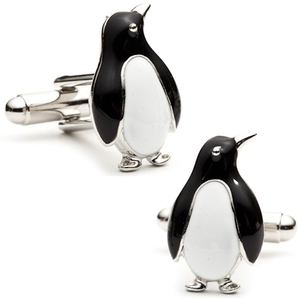 Enamel Penguin Cufflinks Image 1