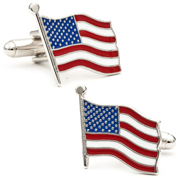 US Flag Cufflinks Image 1