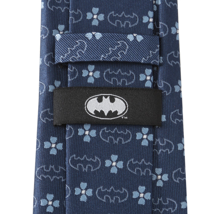Batman Floral Navy Men's Tie Image 4